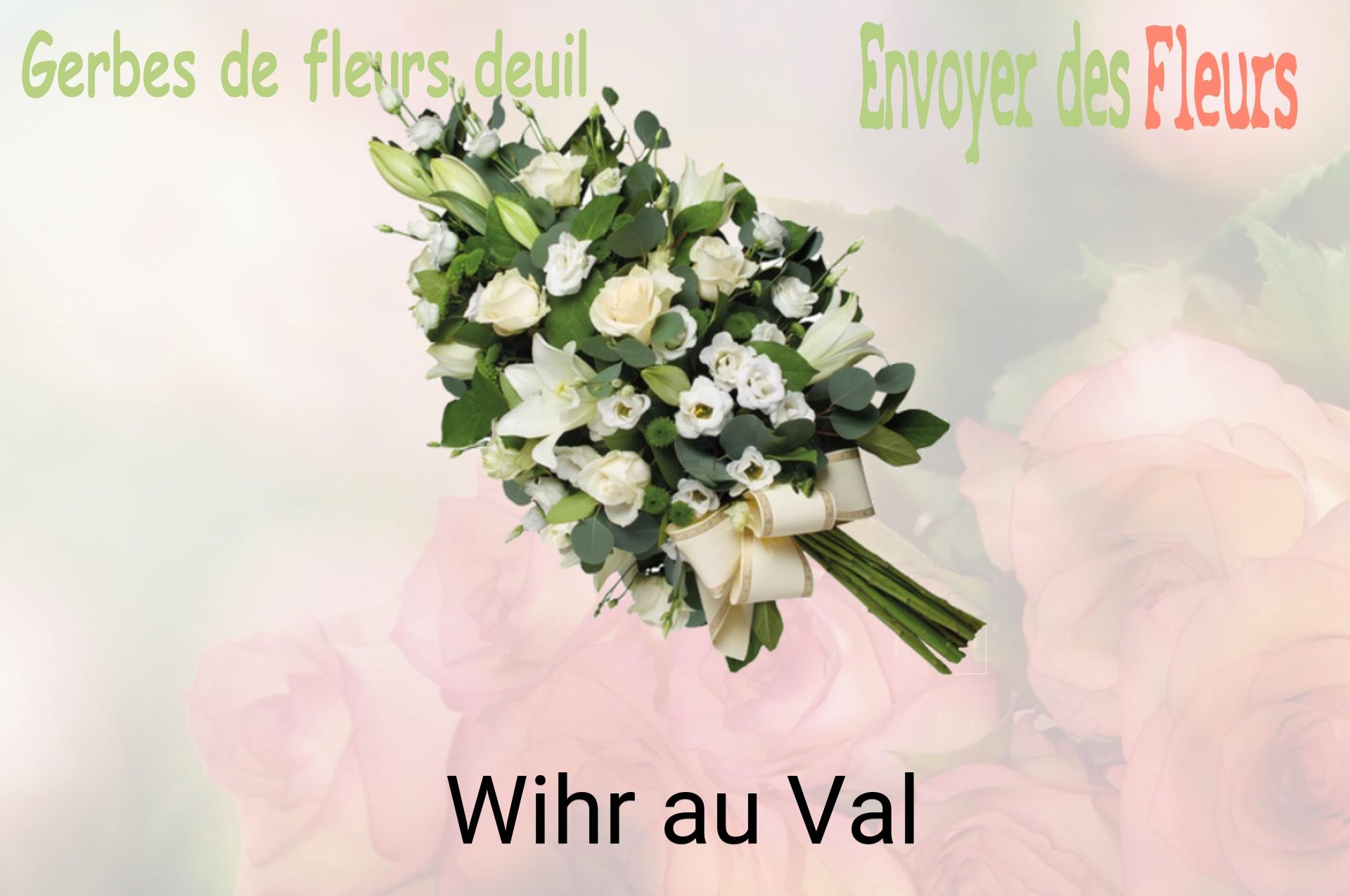 Gerbe de fleurs de deuil livrée à Wihr-au-Val